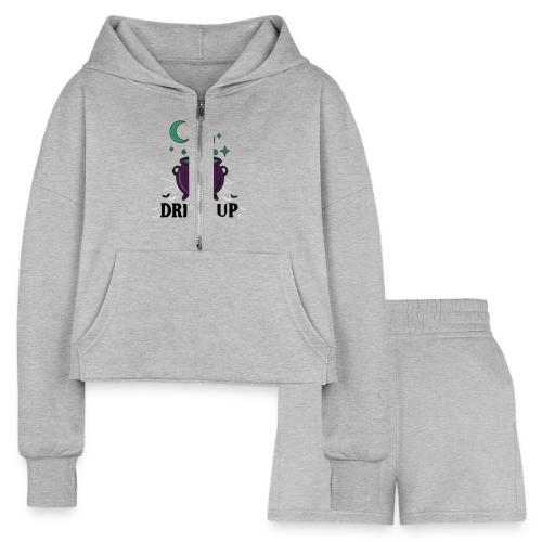 Drink Up Witches t-shirt - Women’s Cropped Hoodie & Jogger Short Set