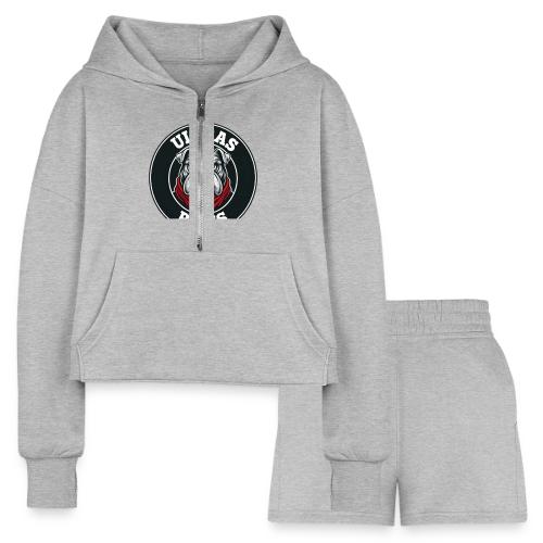 Ultras Paris Bulldog Football Fan Graphic - Women’s Cropped Hoodie & Jogger Short Set