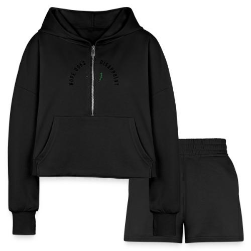 pilgrims of hope 2025 logo hope - Women’s Cropped Hoodie & Jogger Short Set