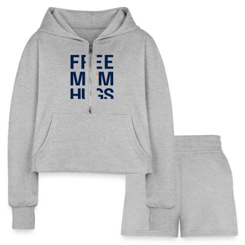 Free Mom Hugs 🏳️‍🌈🏳️‍⚧️ - Women’s Cropped Hoodie & Jogger Short Set