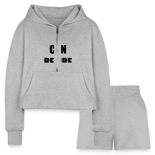 retire - Women’s Cropped Hoodie & Jogger Short Set