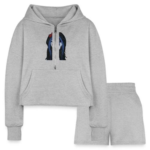 Katrina - Women’s Cropped Hoodie & Jogger Short Set