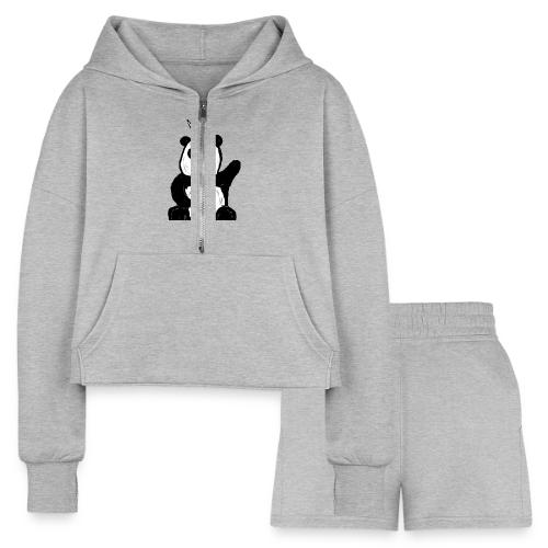Pandicorn - Women’s Cropped Hoodie & Jogger Short Set