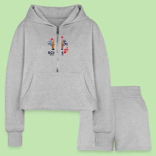 first day of school outfit- school Welcome back - Women’s Cropped Hoodie & Jogger Short Set