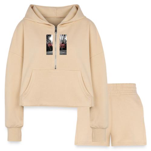 House of Jean - Women’s Cropped Hoodie & Jogger Short Set