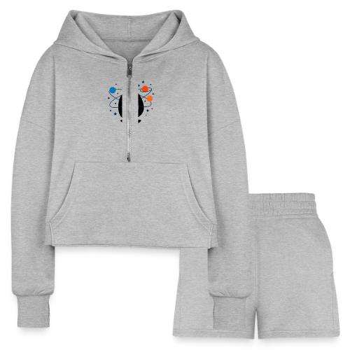 Spaced Out Girl – Mouse Pad - Women’s Cropped Hoodie & Jogger Short Set