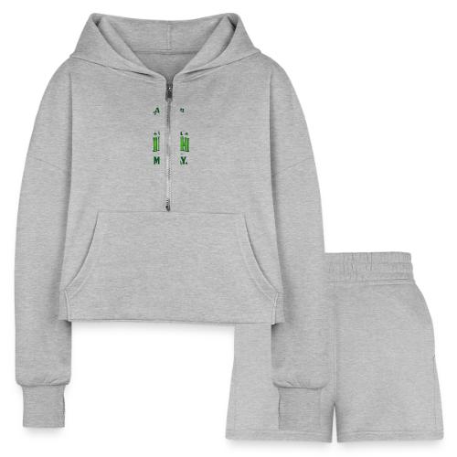 St. Patrick’s Day Dog T-Shirt – We’re All Irish - Women’s Cropped Hoodie & Jogger Short Set