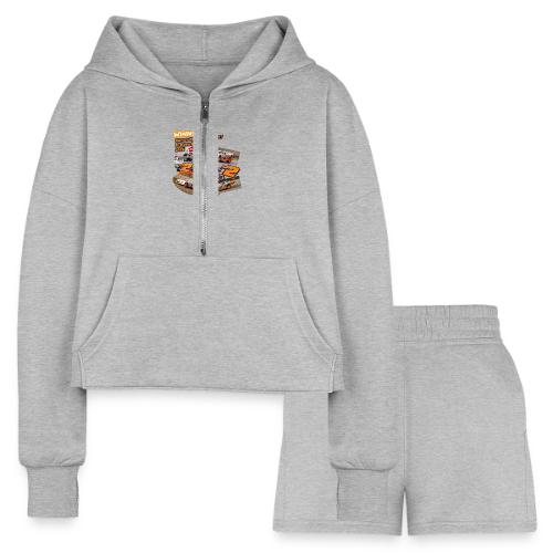Rob Trent Eldora Speedway FFN#1 Design 1 - Women’s Cropped Hoodie & Jogger Short Set