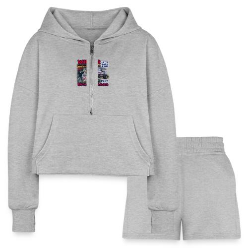 Brady Bacon #LetsRaceTwo Winner - Women’s Cropped Hoodie & Jogger Short Set