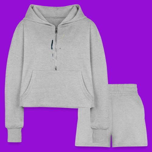 Glowing Chest Personl - Women’s Cropped Hoodie & Jogger Short Set