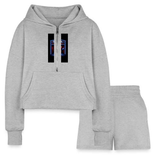 Carcadelogo3 - Women’s Cropped Hoodie & Jogger Short Set