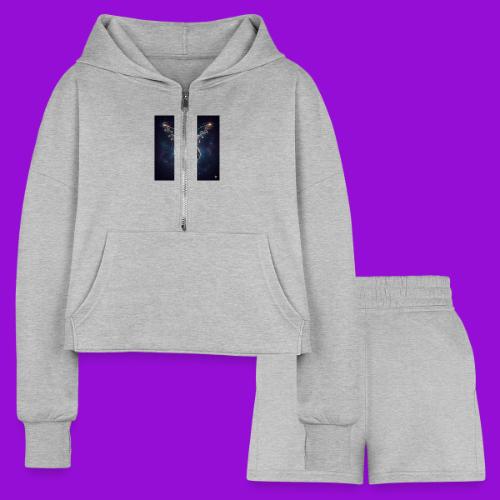 BrainTeas - Women’s Cropped Hoodie & Jogger Short Set