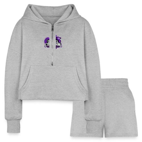 Purple Team - Women’s Cropped Hoodie & Jogger Short Set