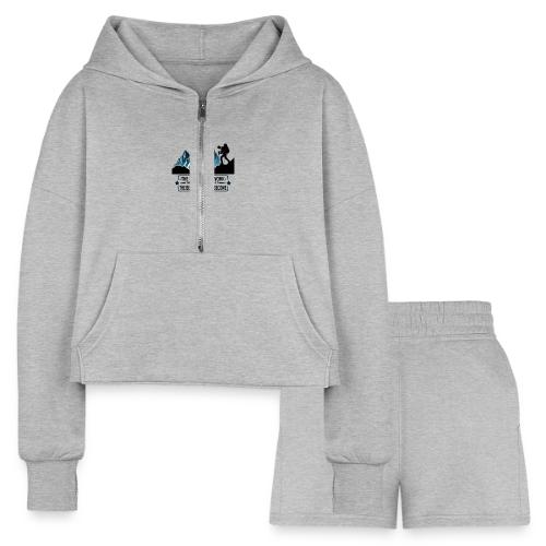 The Harder You Work, The Better You Will Become - Women’s Cropped Hoodie & Jogger Short Set