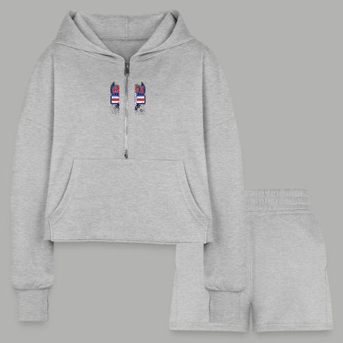 Bomber - Women’s Cropped Hoodie & Jogger Short Set