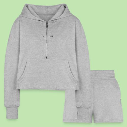 I love my book t-shirt - Women’s Cropped Hoodie & Jogger Short Set