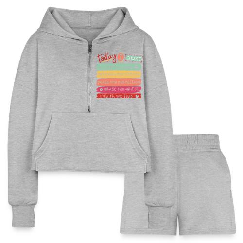 Harmony Collection - Today I Choose - Women’s Cropped Hoodie & Jogger Short Set