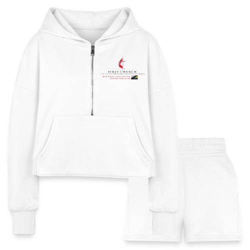 FUMCSD Logo - Women’s Cropped Hoodie & Jogger Short Set