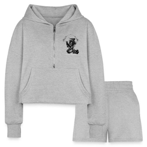 love and haunted - Women’s Cropped Hoodie & Jogger Short Set