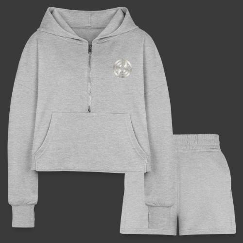 Open Musicians Collective Chrome Logo - Women’s Cropped Hoodie & Jogger Short Set
