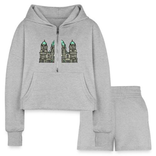Berlin Cathedral - Women’s Cropped Hoodie & Jogger Short Set