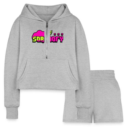 SORANOFY NY - Women’s Cropped Hoodie & Jogger Short Set