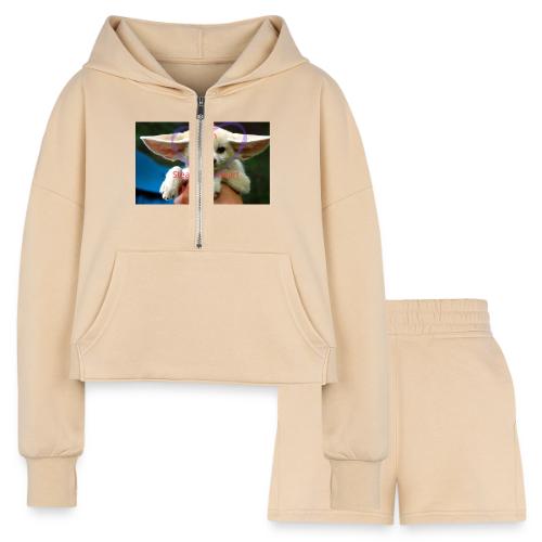 baby fox - Women’s Cropped Hoodie & Jogger Short Set