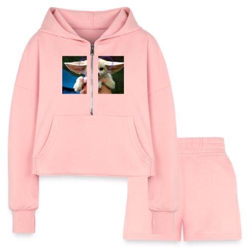 baby fox - Women’s Cropped Hoodie & Jogger Short Set