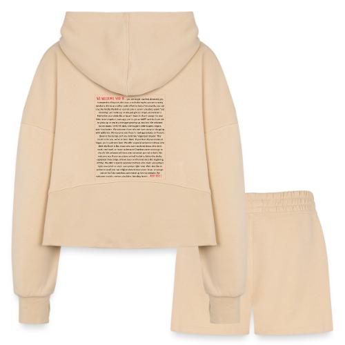 We Welcome You If ... - Women’s Cropped Hoodie & Jogger Short Set