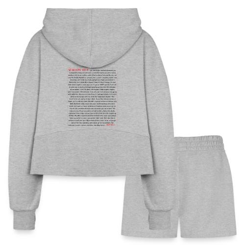 We Welcome You If ... - Women’s Cropped Hoodie & Jogger Short Set