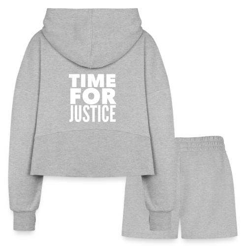 Time for Justice - Women’s Cropped Hoodie & Jogger Short Set