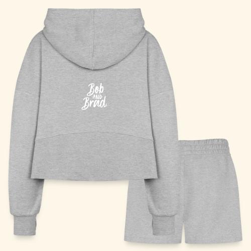 Bob and Brad Dark - Women’s Cropped Hoodie & Jogger Short Set