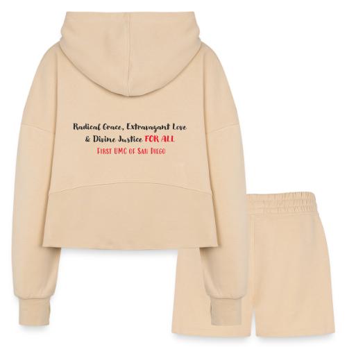 Radical Grace, Extravagant Love & Divine Justice - Women’s Cropped Hoodie & Jogger Short Set