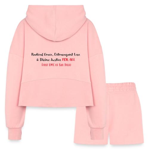 Radical Grace, Extravagant Love & Divine Justice - Women’s Cropped Hoodie & Jogger Short Set