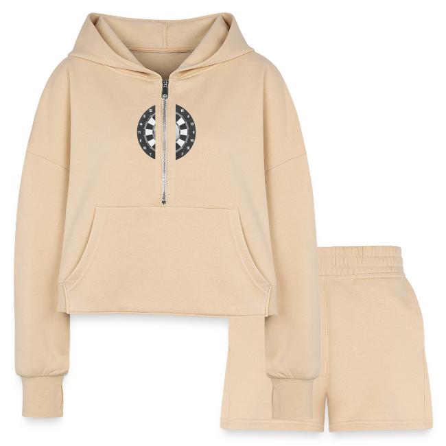 Producer Jay on Dartboard with Fusco Show back