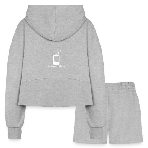Silent Recharge Glow - Women’s Cropped Hoodie & Jogger Short Set