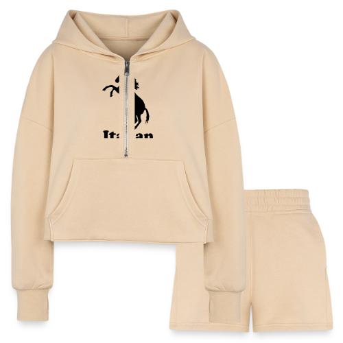 Italian Stallion - Women’s Cropped Hoodie & Jogger Short Set