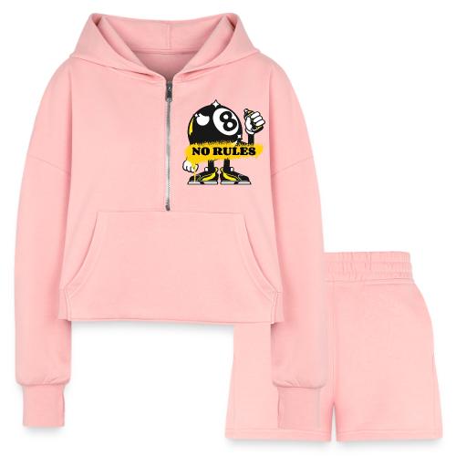 No Rules 8 Ball - Women’s Cropped Hoodie & Jogger Short Set