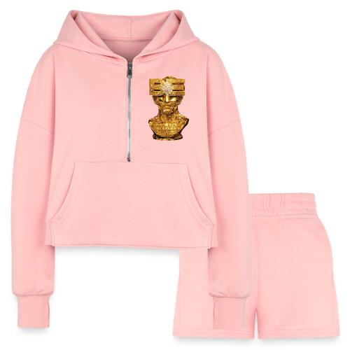 Be the Myth the Legend - Women’s Cropped Hoodie & Jogger Short Set