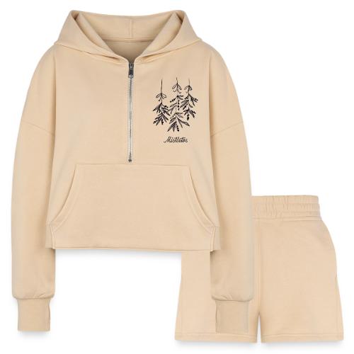 Mistletoe - Women’s Cropped Hoodie & Jogger Short Set