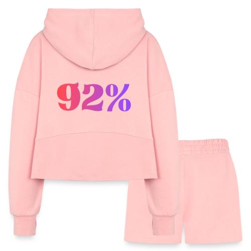 92 Percent - Women’s Cropped Hoodie & Jogger Short Set