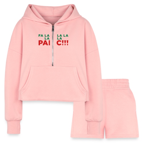 Anxiety Christmas - Women’s Cropped Hoodie & Jogger Short Set