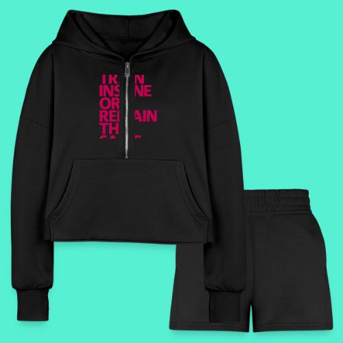 traininsane - Women’s Cropped Hoodie & Jogger Short Set