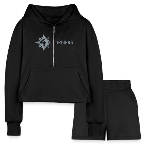 Team 4 Corners 2018 logo - Women’s Cropped Hoodie & Jogger Short Set