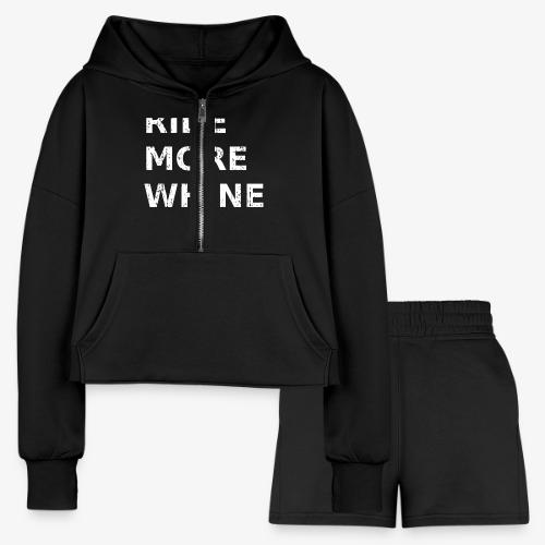 Ride More Whine Less - Women’s Cropped Hoodie & Jogger Short Set
