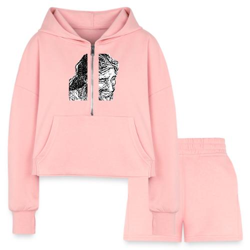 DS 28365 final - Women’s Cropped Hoodie & Jogger Short Set