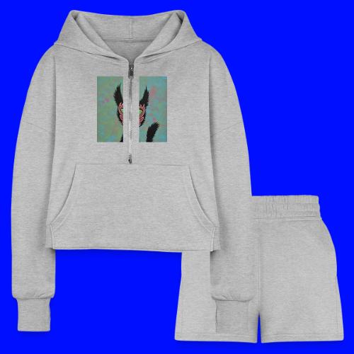 No Walls can stop me - Women’s Cropped Hoodie & Jogger Short Set