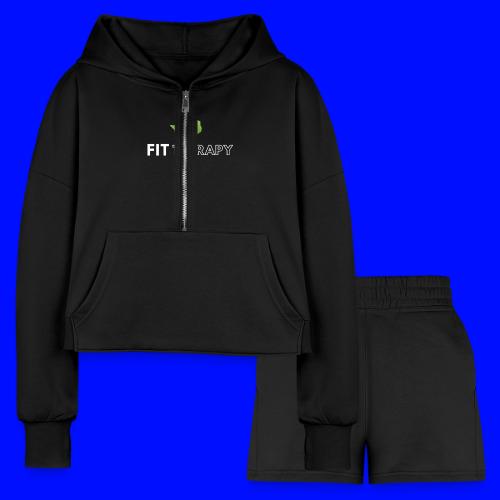 fit therapy - Women’s Cropped Hoodie & Jogger Short Set