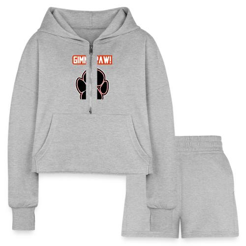Jack-Jack’s Paw (Proceeds go to ASPCA!) - Women’s Cropped Hoodie & Jogger Short Set