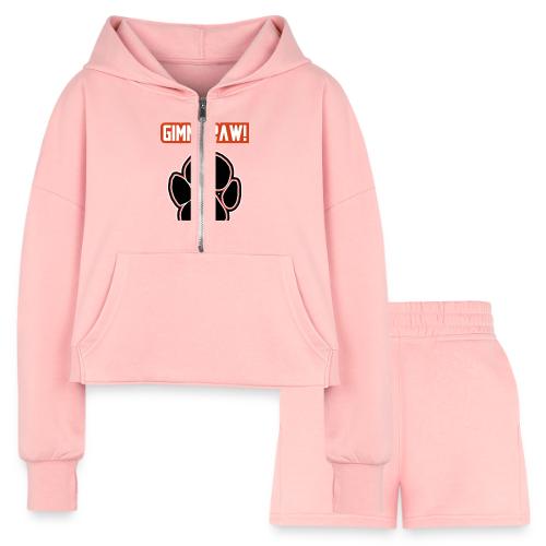 Jack-Jack’s Paw (Proceeds go to ASPCA!) - Women’s Cropped Hoodie & Jogger Short Set
